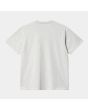 Camiseta de manga corta Carhartt WIP Chase gris con logo dorado para hombre posterior