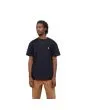 Hombre con camiseta de manga corta Carhartt WIP Chase Azul Marino con logo dorado