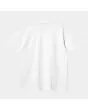 Camiseta holgada de manga corta Carhartt WIP Chase blanca con logo dorado para hombre posterior