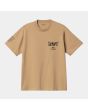 Camiseta orgánica de manga corta Carhartt WIP Home marrón y negra para hombre