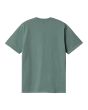 Camiseta de manga corta con bolsillo Carhartt WIP Pocket Silver Pine para hombre posterior