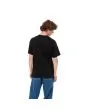 Hombre con camiseta holgada de manga corta Carhartt WIP Script Embroidery Negra con logo blanco posterior