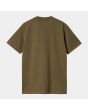 Camiseta de manga corta Carhartt WIP Script Highland Cassis para hombre posterior
