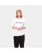 Mujer con camiseta de manga corta Carhartt WIP Script blanca 
