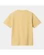 Camiseta de manga corta con bolsillo Carhartt WIP W' Pocket T-Shirt Citron amarilla para mujer posterior