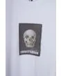 Camiseta de manga corta Christenson Cigar Box Skull negra para hombre logo