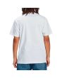 Hombre con camiseta de manga corta DC Shoes Andy Warhol Flower HSS blanca espalda