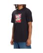 Hombre con camiseta de manga corta DC Shoes Andy Warhol Life and Death negra lateral