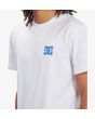 Hombre con Camiseta de manga corta DC Shoes Big Problems blanca logo pecho
