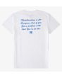 Camiseta de manga corta DC Shoes Big Problems blanca para hombre posterior