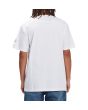Hombre con Camiseta de manga corta DC Shoes Blabac Stacked blanca espalda