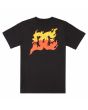 Camiseta de manga corta DC Shoes Burner Boy Negra para niños de 8 a 16 años posterior