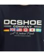 Hombre con camiseta de manga corta DC Shoes Worldwide Fav Azul Marino estampado