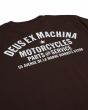 Camiseta orgánica de manga corta Deus Ex Machina Biarritz Address Marrón Chocolate para hombre estampado espalda