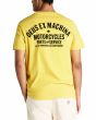 Hombre con camiseta de manga corta Deus Camperdown Address Super Lemon