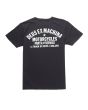 Camiseta de manga corta Deus Ex Machina Milano Address negra para hombre