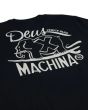 Camiseta orgánica de manga corta Deus Ex Machina Hefferlump Negra para hombre estampado posterior