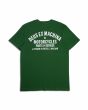Camiseta orgánica de manga corta Deus Ex Machina Milano Address Verde para hombre