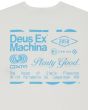 Camiseta de manga corta Deus Ex Machina Plenty Good Vintage White para hombre serigrafía trasera
