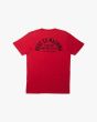 Camiseta de manga corta Deus Ex Machina Repeller Roja para hombre posterior