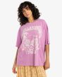 Mujer con Camiseta Oversize de manga corta Billabong Sweet Ride Bright Orchid