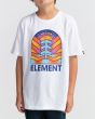 Niño con camiseta de manga corta Element Adonis blanca