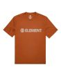 Camiseta de manga corta Element Blazin naranja con logo blanco para hombre