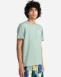 Hombre con camiseta de manga corta Element Burkett verde lateral