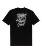 Camiseta de manga corta Element Brand Elliptical negra para hombre posterior