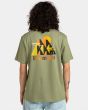 Hombre con camiseta orgánica de manga corta Element Hills verde 