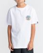 Chico con camiseta de manga corta Element Magma Icon blanca