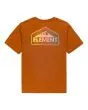 Camiseta de manga corta Element Brand Malta naranja para niños de 8 a 16 años posterior