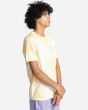 Hombre con camiseta de manga corta Element Seal Paint en amarillo Tie Dye lateral