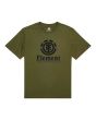 Camiseta de manga corta Element Vertical Verde militar para hombre 