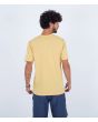 Hombre con Camiseta de manga corta Hurley Everyday One and Only Solid Amarilla posterior