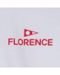 Camiseta orgánica de manga corta Florence Marine X Crew Blanca para hombre logo