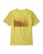Camiseta de manga corta Patagonia Water People Spotter Lemon Zest para hombre gráfico posterior