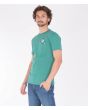 Camiseta de manga corta estampada Hurley Bengal Neptune Green para hombre izquierda