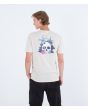 Hombre con camiseta de manga corta Hurley Everyday Death in Paradise blanca estampado