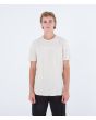 Hombre con camiseta de manga corta Hurley Everyday Death in Paradise blanca frontal
