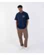 Hombre con camiseta de manga corta Hurley Eagle Azul Marino ajuste
