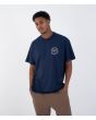 Hombre con camiseta de manga corta Hurley Eagle Azul Marino frontal