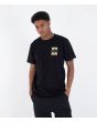 Hombre con camiseta de manga corta Hurley Encore Negra frontal