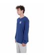 Hombre con camiseta de manga larga Hurley Everyday The Box Azul Marino lateral