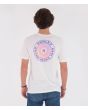 Hombre con Camiseta de manga corta Hurley Everyday Washed Swurley blanca espalda