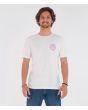 Hombre con Camiseta de manga corta Hurley Everyday Washed Swurley blanca frontal