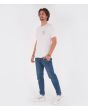 Hombre con Camiseta de manga corta Hurley Everyday Washed Swurley blanca izquierda