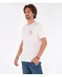 Hombre con Camiseta de manga corta Hurley Everyday Washed Swurley blanca lateral