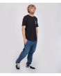Hombre con Camiseta de manga corta Hurley Everyday Washed Trippy Fish negra derecha
