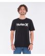 Hombre con camiseta de manga corta Hurley Everyday Washed One and Only Solid Negra